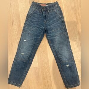 Pilcro Relaxed Fit Distressed Blue Jeans Size 25